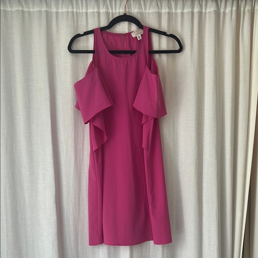 Pink Cold Shoulder Dress